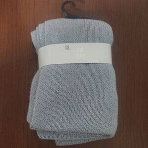 Gray Knit Scarf